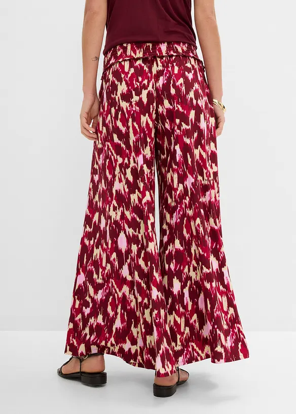 Pantalon palazzo en viscose fluide, bonprix