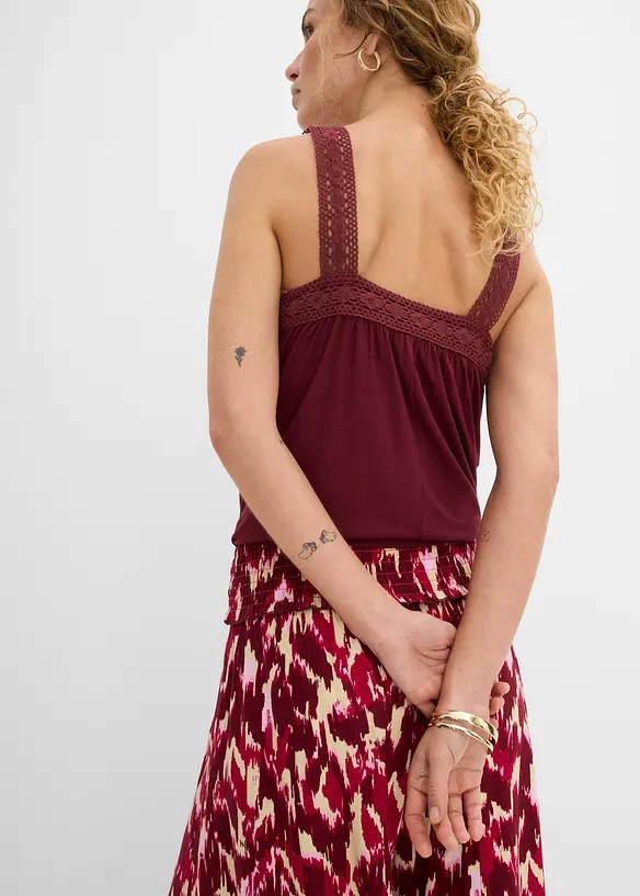 Pantalon palazzo en viscose fluide, bonprix