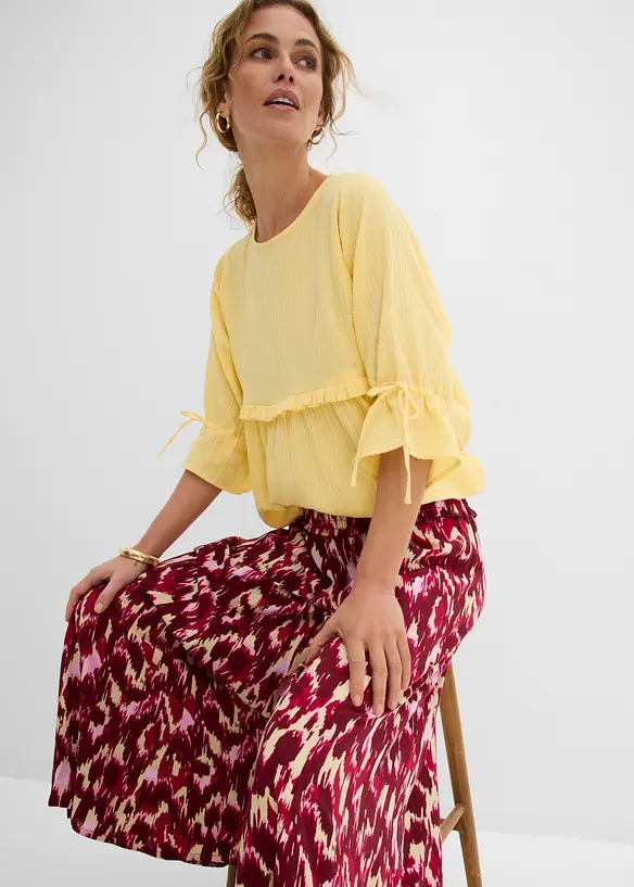 Blouse en gaze de coton, bonprix