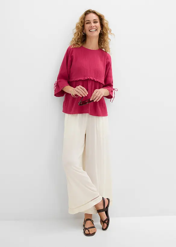 Blouse en gaze de coton, bonprix