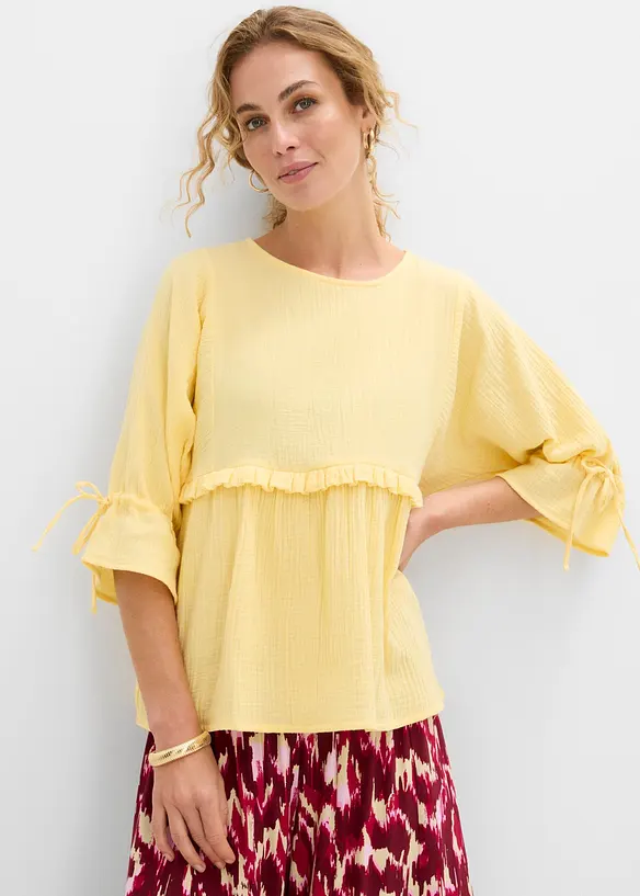 Blouse en gaze de coton, bonprix