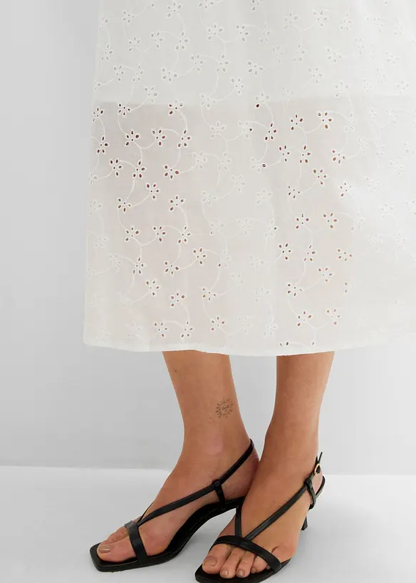 Jupe midi 100% coton, bonprix