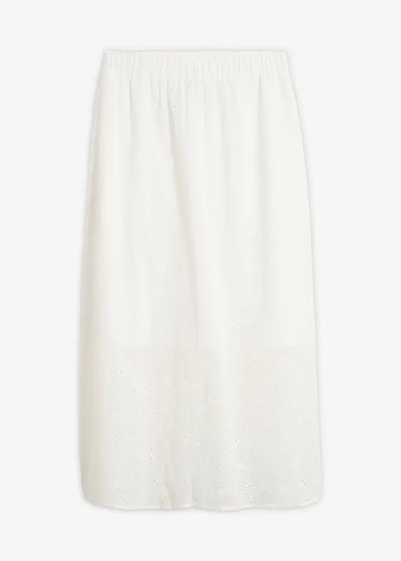 Jupe midi 100% coton, bonprix