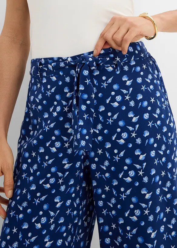 Pantalon 100% viscose, taille &eacute;lastiqu&eacute;e, bonprix