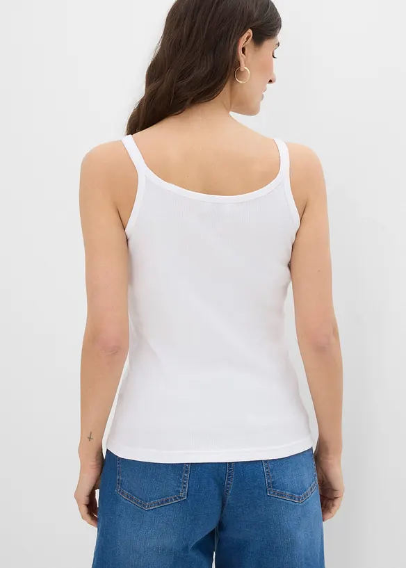 Top c&ocirc;tel&eacute; 100% coton, bonprix