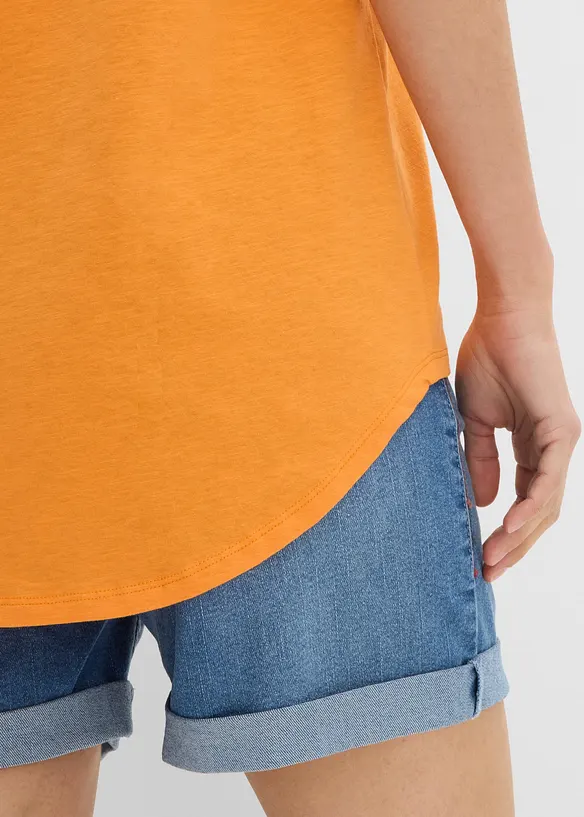T-shirt long 100% coton, bonprix