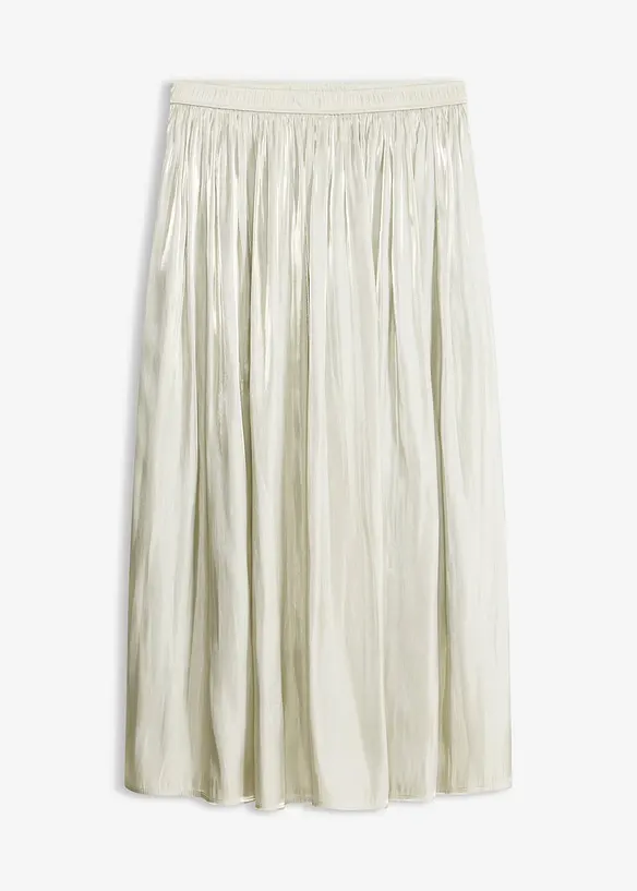 Jupe midi effet froiss&eacute;, bonprix