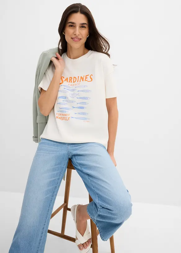 T-shirt en coton &eacute;pais, bonprix