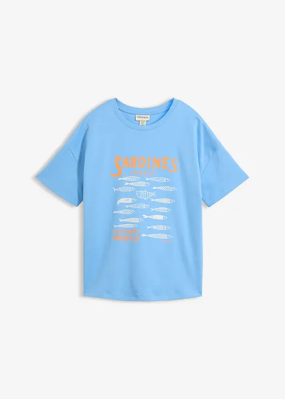 T-Shirt aus schwerer Bio-Baumwolle, bonprix