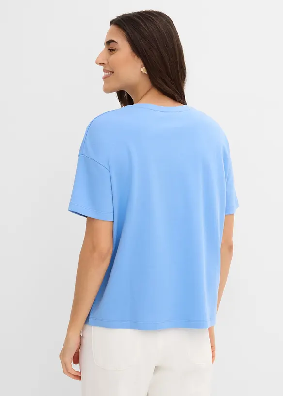 T-Shirt aus schwerer Bio-Baumwolle, bonprix
