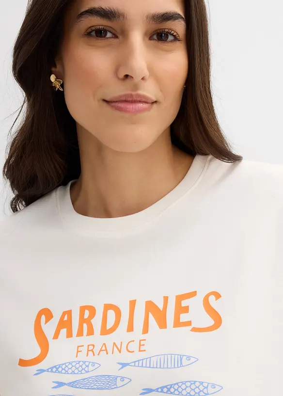 T-shirt en coton &eacute;pais, bonprix