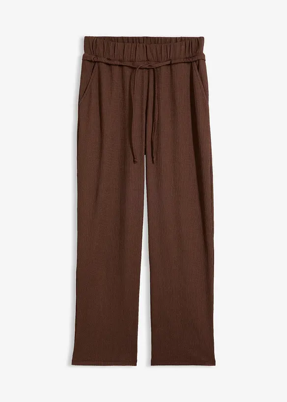 Jersey-Schlupfhose aus strukturiertem Cr&ecirc;pe, bonprix