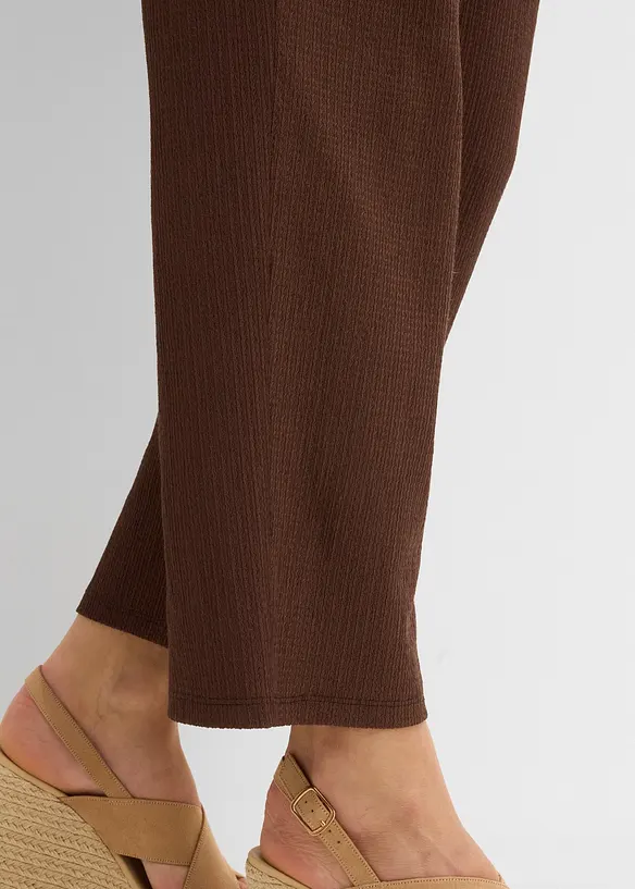 Jersey-Schlupfhose aus strukturiertem Cr&ecirc;pe, bonprix