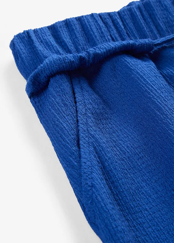 Pantalon en jersey cr&ecirc;pe textur&eacute;, bonprix