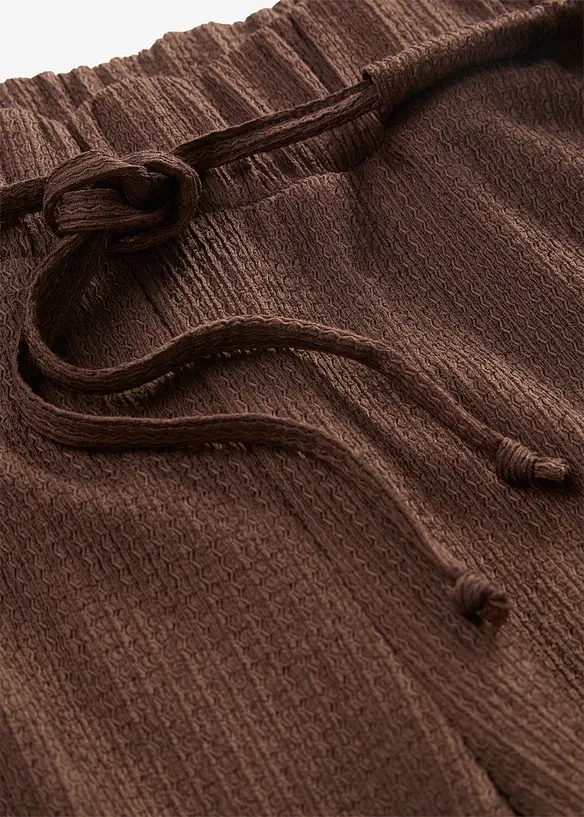 Jersey-Schlupfhose aus strukturiertem Cr&ecirc;pe, bonprix