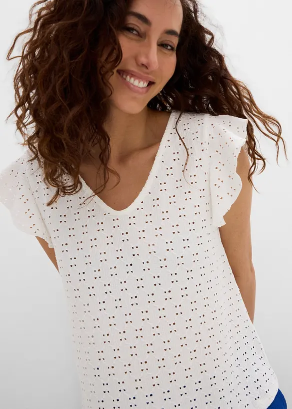 T-shirt en mati&egrave;re douce, bonprix