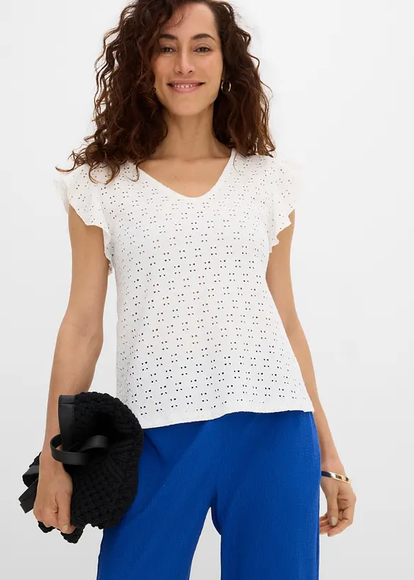 T-shirt en mati&egrave;re douce, bonprix