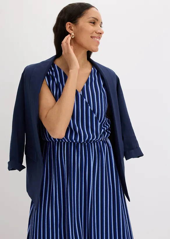 Jerseykleid aus strukturiertem Cr&ecirc;pe, bonprix