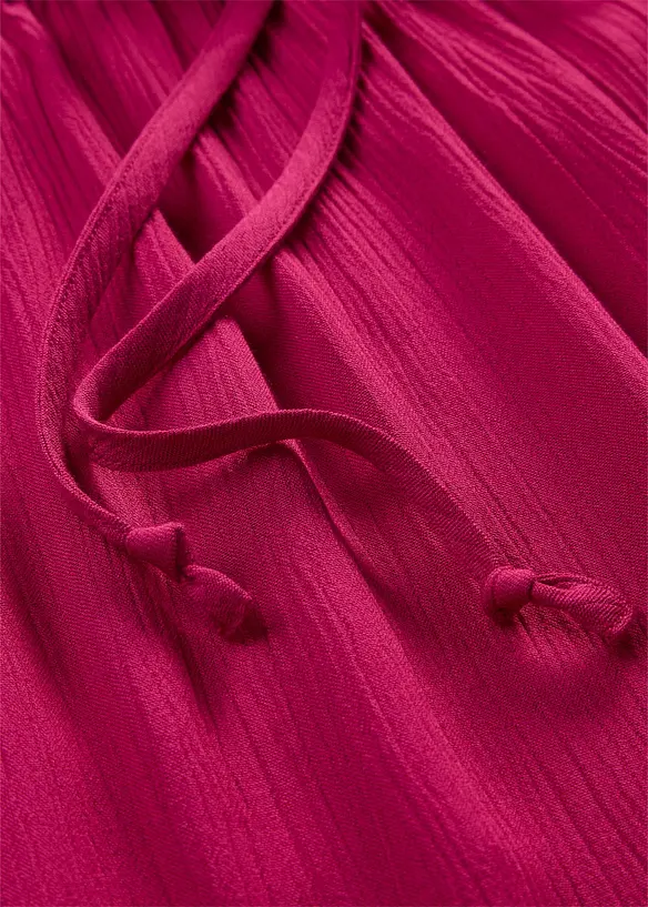Short en viscose textur&eacute;e &agrave; taille &eacute;lastiqu&eacute;e, bonprix