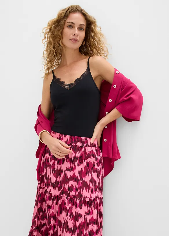 Jupe longue 100% coton, bonprix