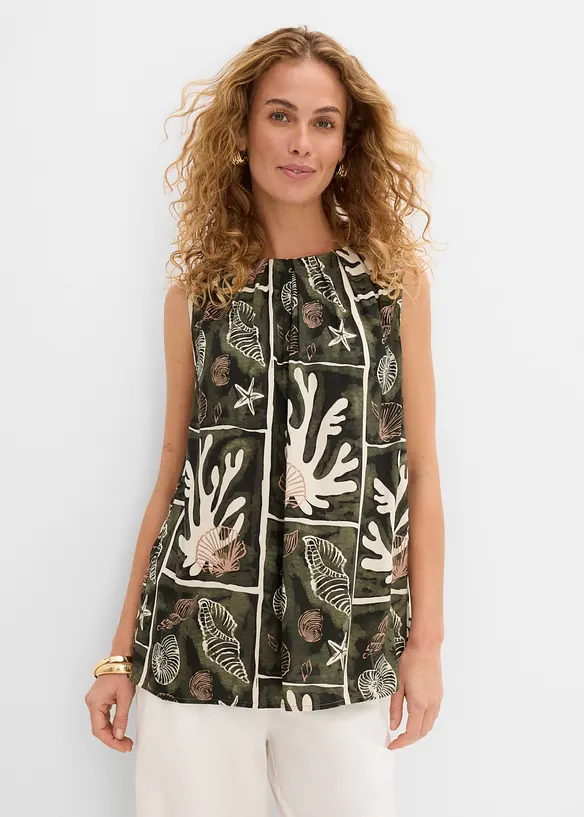 Top blouse en viscose fluide, bonprix