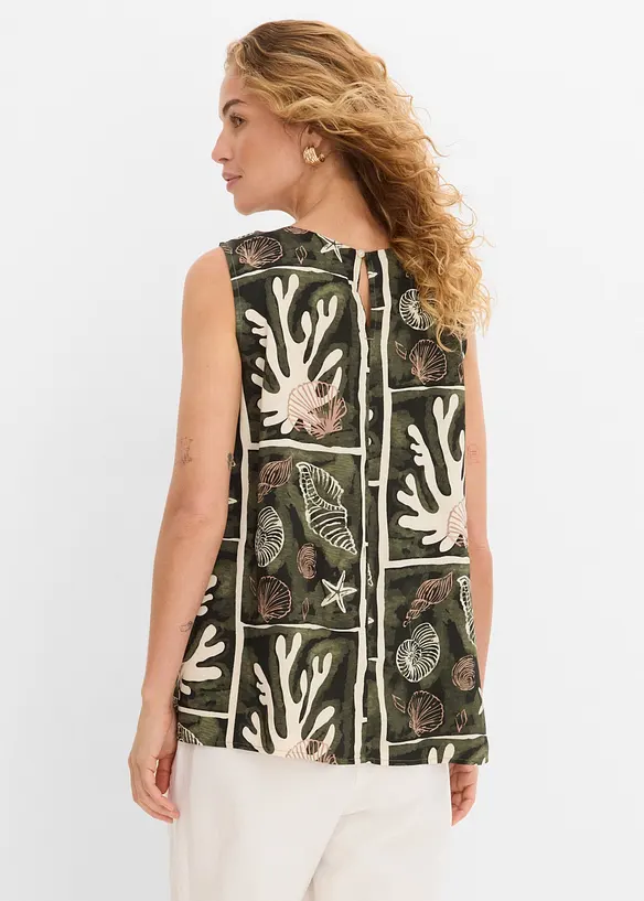 Top blouse en viscose fluide, bonprix
