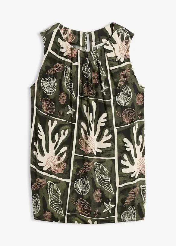 Top blouse en viscose fluide, bonprix