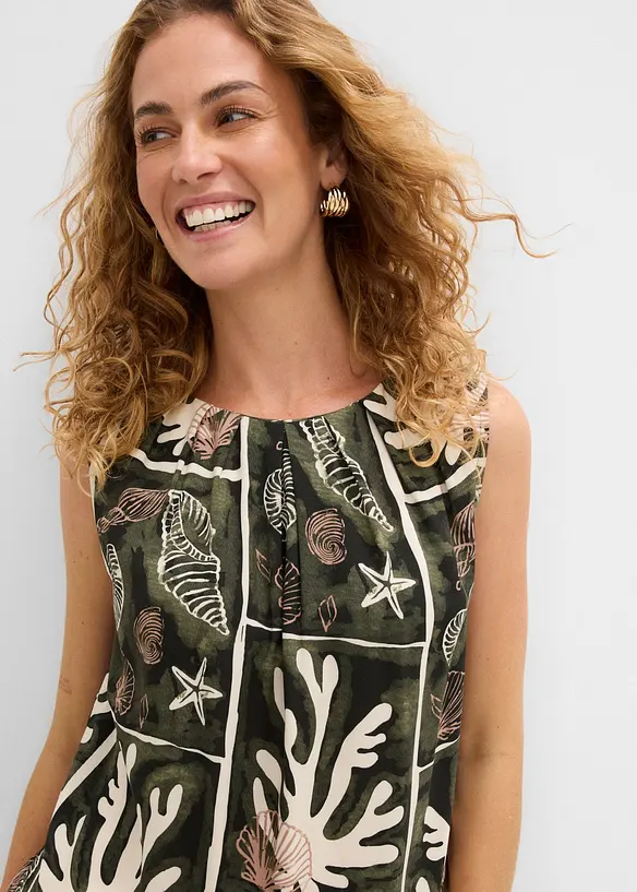 Top blouse en viscose fluide, bonprix