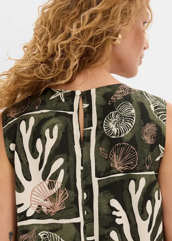 Top blouse en viscose fluide, bonprix