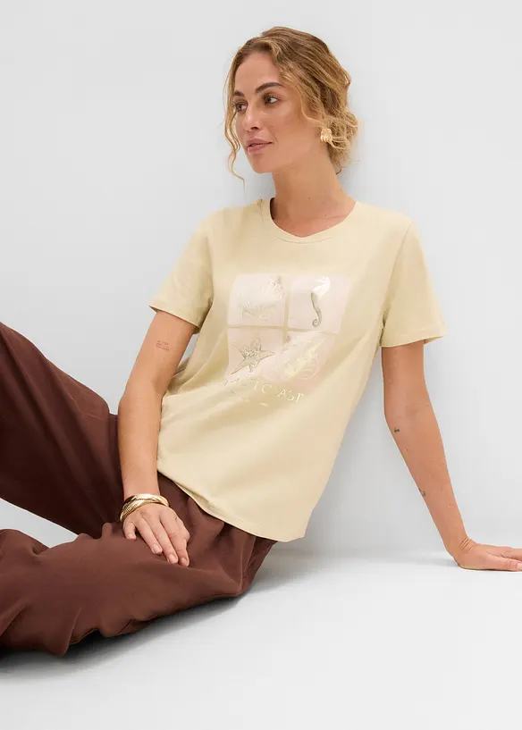 T-shirt en coton, bonprix