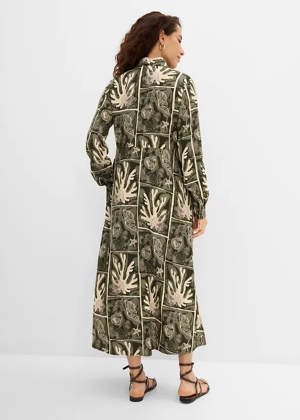 Robe-chemise en viscose fluide, bonprix