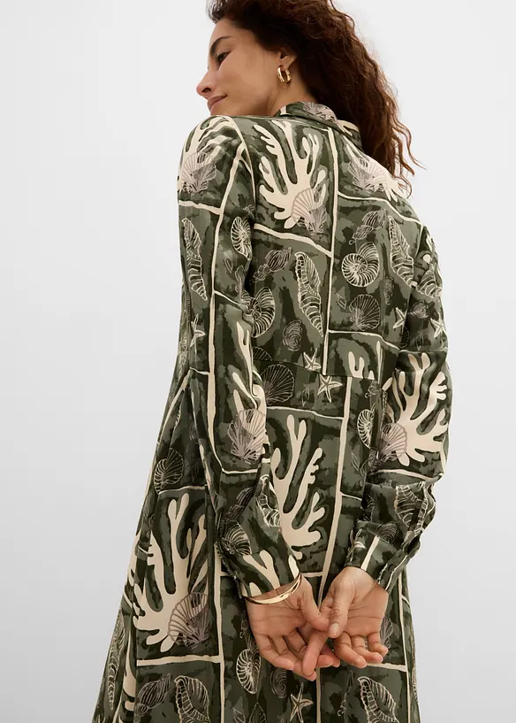Robe-chemise en viscose fluide, bonprix
