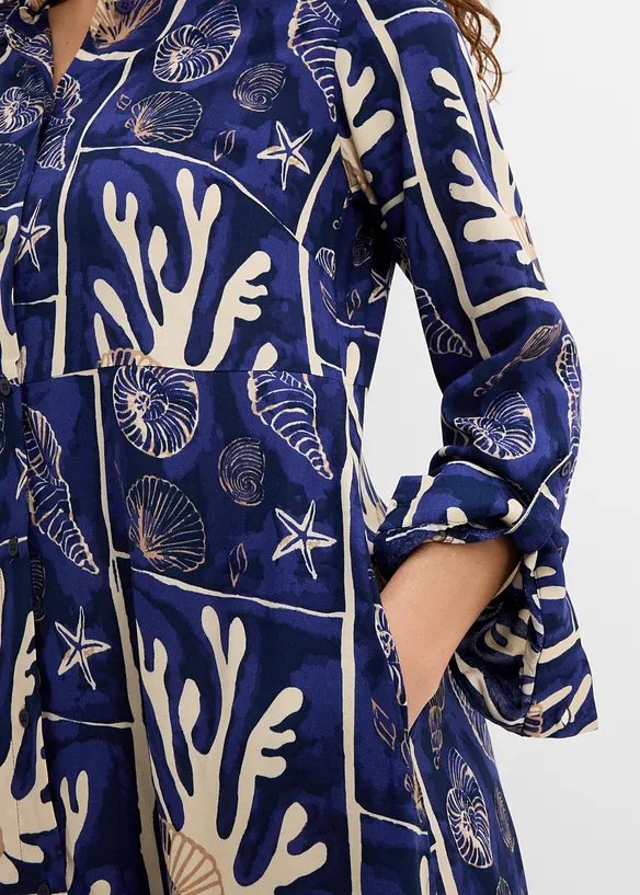Robe-chemise en viscose fluide, bonprix