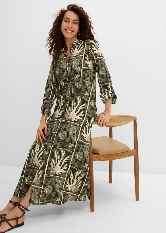 Robe-chemise en viscose fluide, bonprix