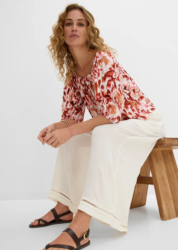 Jupe-culotte textur&eacute;e, bonprix