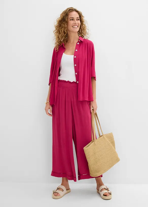 Jupe-culotte textur&eacute;e, bonprix