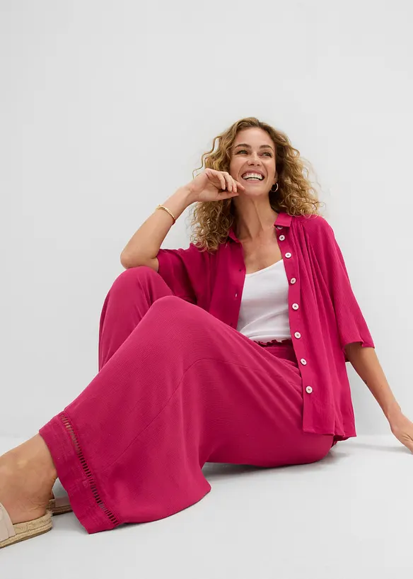 Jupe-culotte textur&eacute;e, bonprix