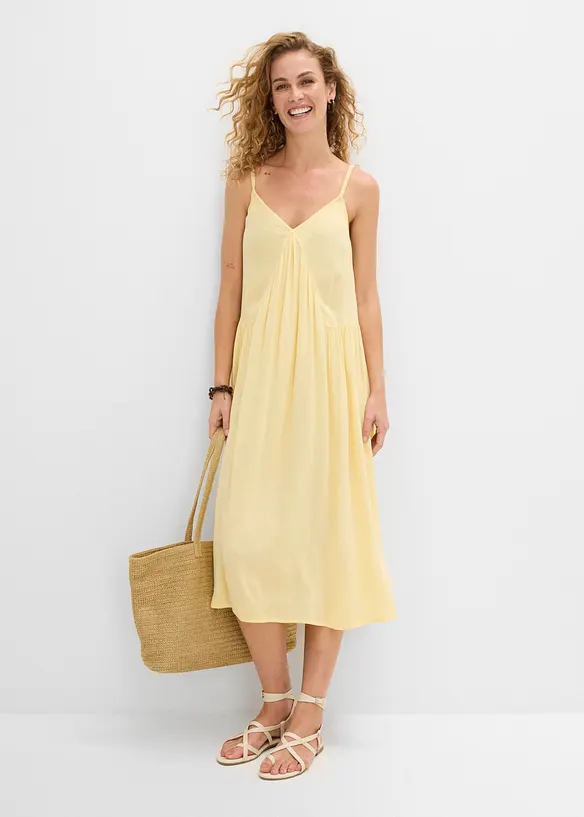 Midikleid aus strukturierter Viskose, bonprix