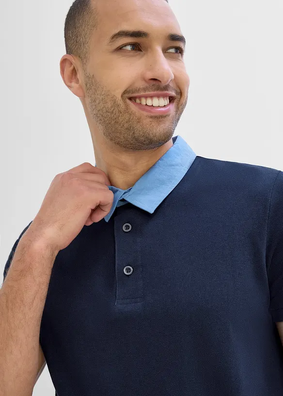 Piqu&eacute;-Poloshirt aus reiner Bio-Baumwolle, bonprix