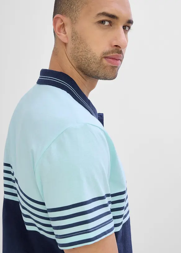 Jersey Poloshirt aus reiner Bio-Baumwolle, bonprix