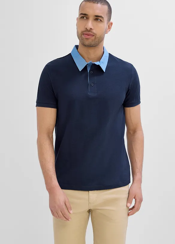 Piqu&eacute;-Poloshirt aus reiner Bio-Baumwolle, bonprix