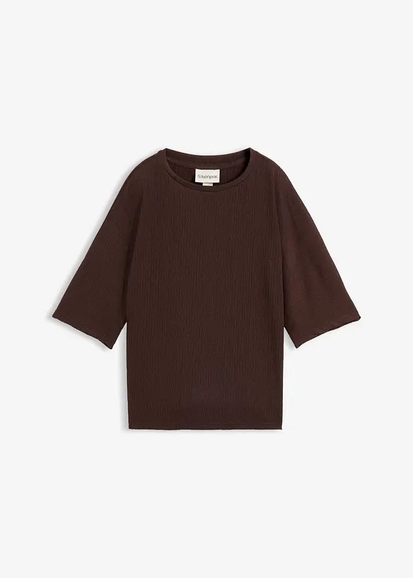 Shirt aus strukturiertem Material, bonprix