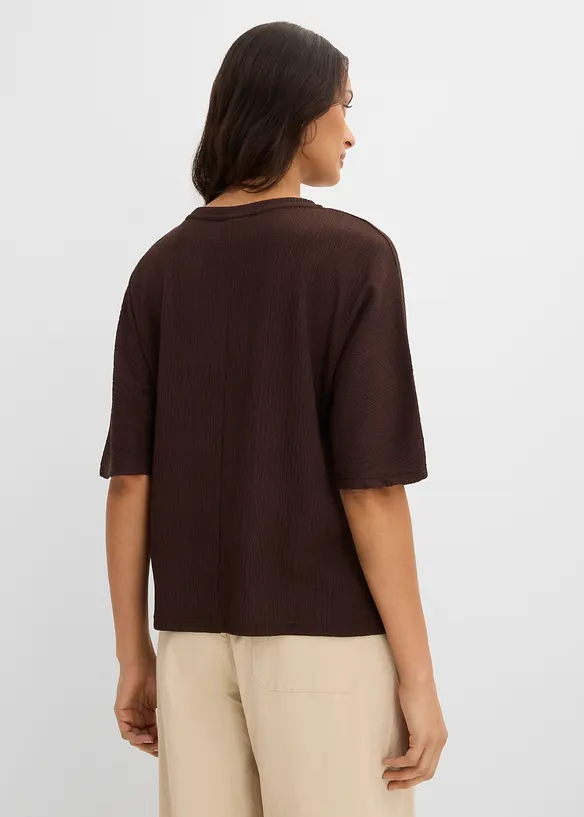 Shirt aus strukturiertem Material, bonprix