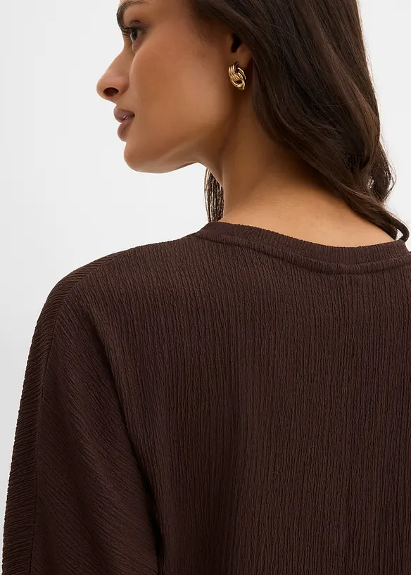 Shirt aus strukturiertem Material, bonprix