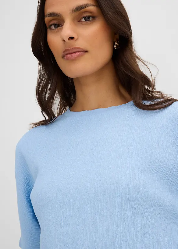 Shirt aus strukturiertem Material, bonprix
