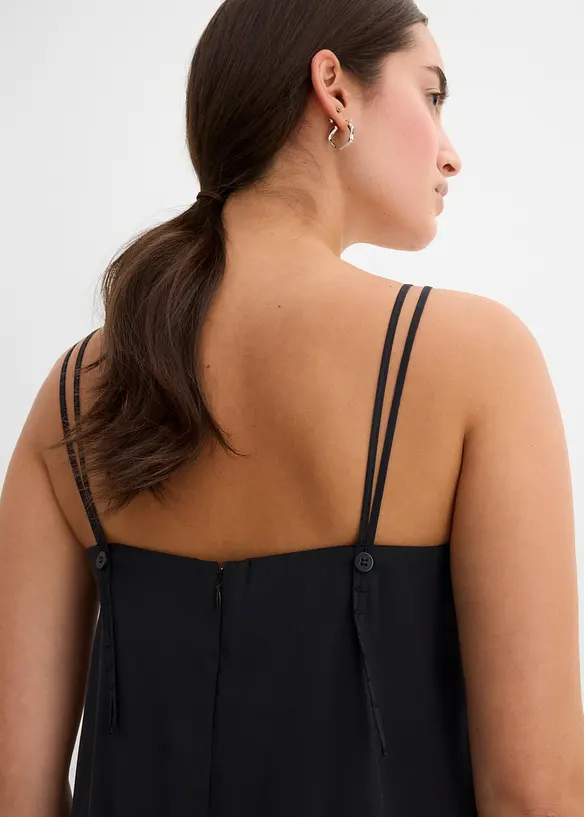 Robe midi &agrave; bretelles r&eacute;glables, bonprix