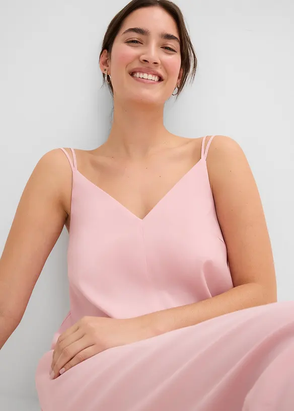 Robe midi &agrave; bretelles r&eacute;glables, bonprix