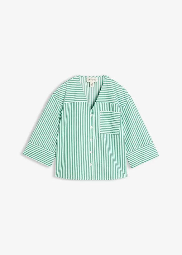Blouse ray&eacute;e 100% coton, bonprix