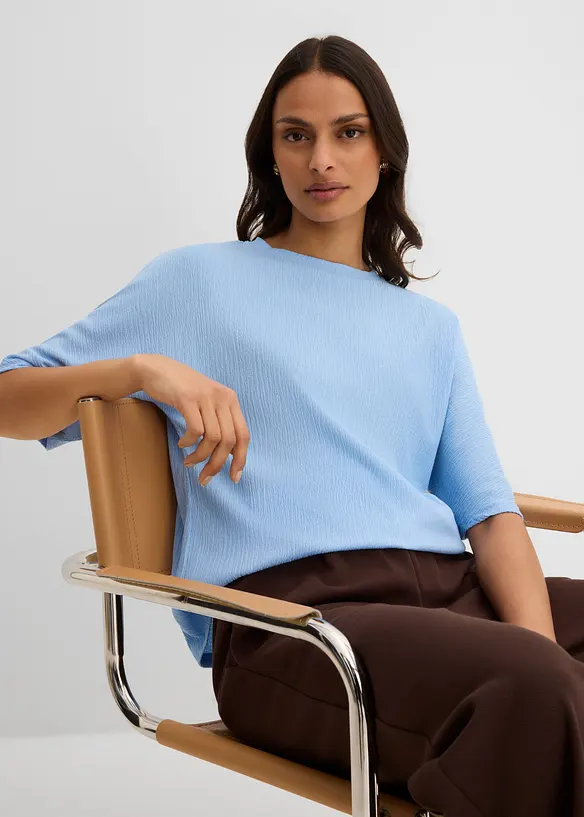 Shirt aus strukturiertem Material, bonprix