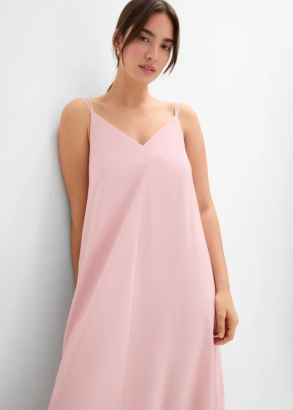Robe midi &agrave; bretelles r&eacute;glables, bonprix